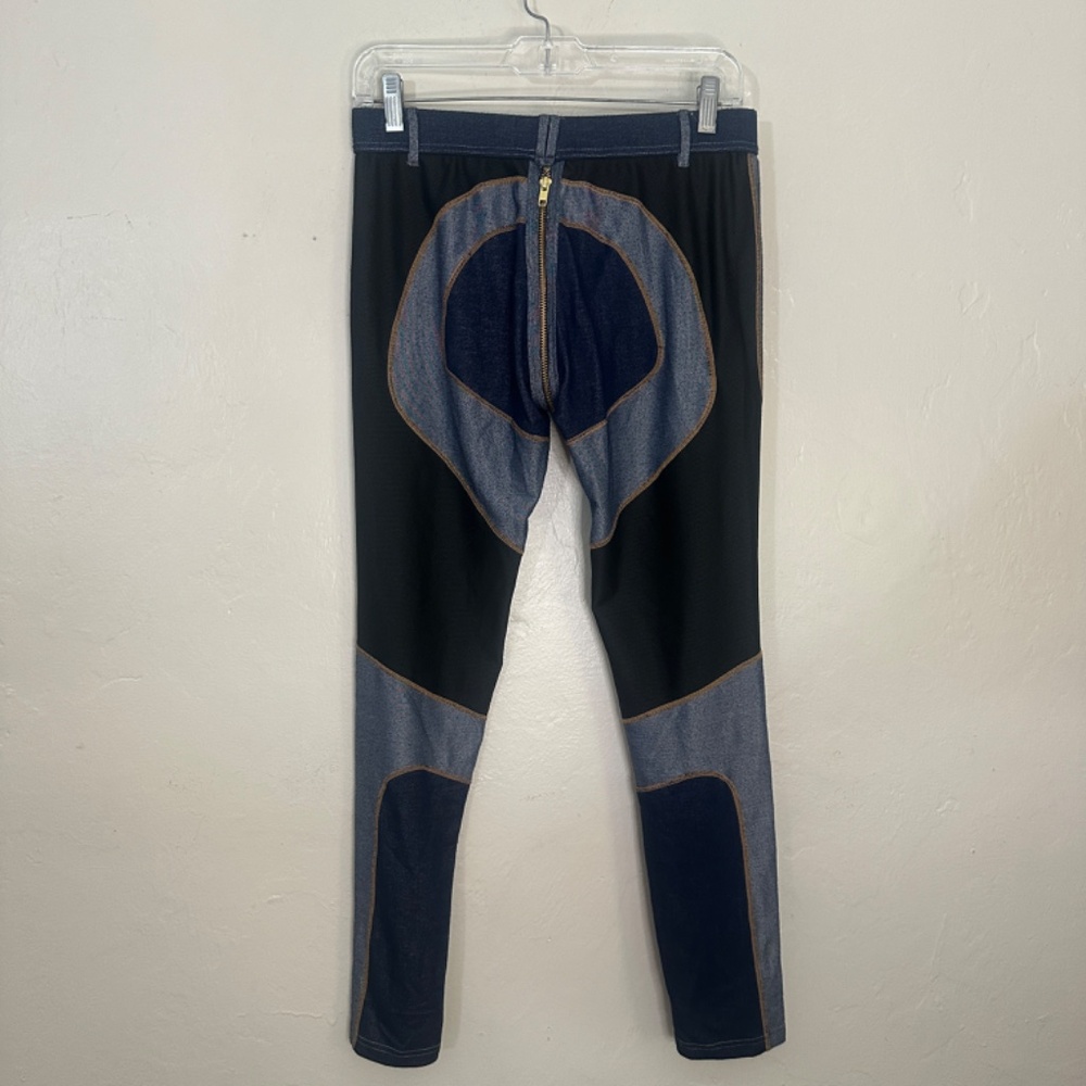 Wildgods / Differio Stretch Denim Jeans Large 180 Zipper Low Rise Denim Jeggings - Picture 8 of 10